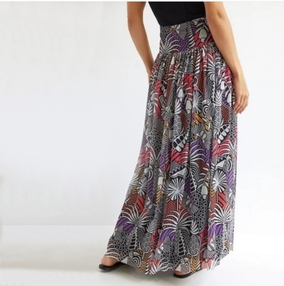 Farm Rio X Anthropologie Tropical Mesh Maxi Skirt - Picture 2 of 9